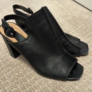 Banana Republic black leather heels